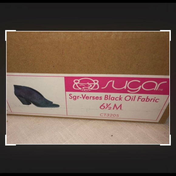 Sugar heels NEW Sugar Peeptoe bootie Heels NEW $70 size 6.5 - Picture 4 of 8